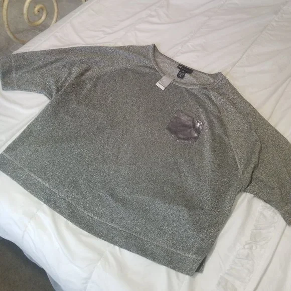 Lane Bryant Tops Nwt Lane Bryant 2224 Plus Size 3xl Silver - Main Image